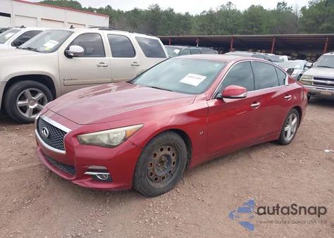 2014 Infiniti Q50 from USA, damaged, VIN JN1BV7AP4EM673343